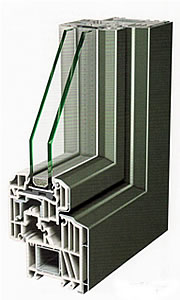 Kunststoff-Fenster mit Aluminiumblende System 200